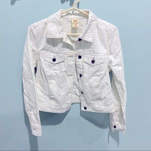 WHITE WOMEN DENIM JACKET